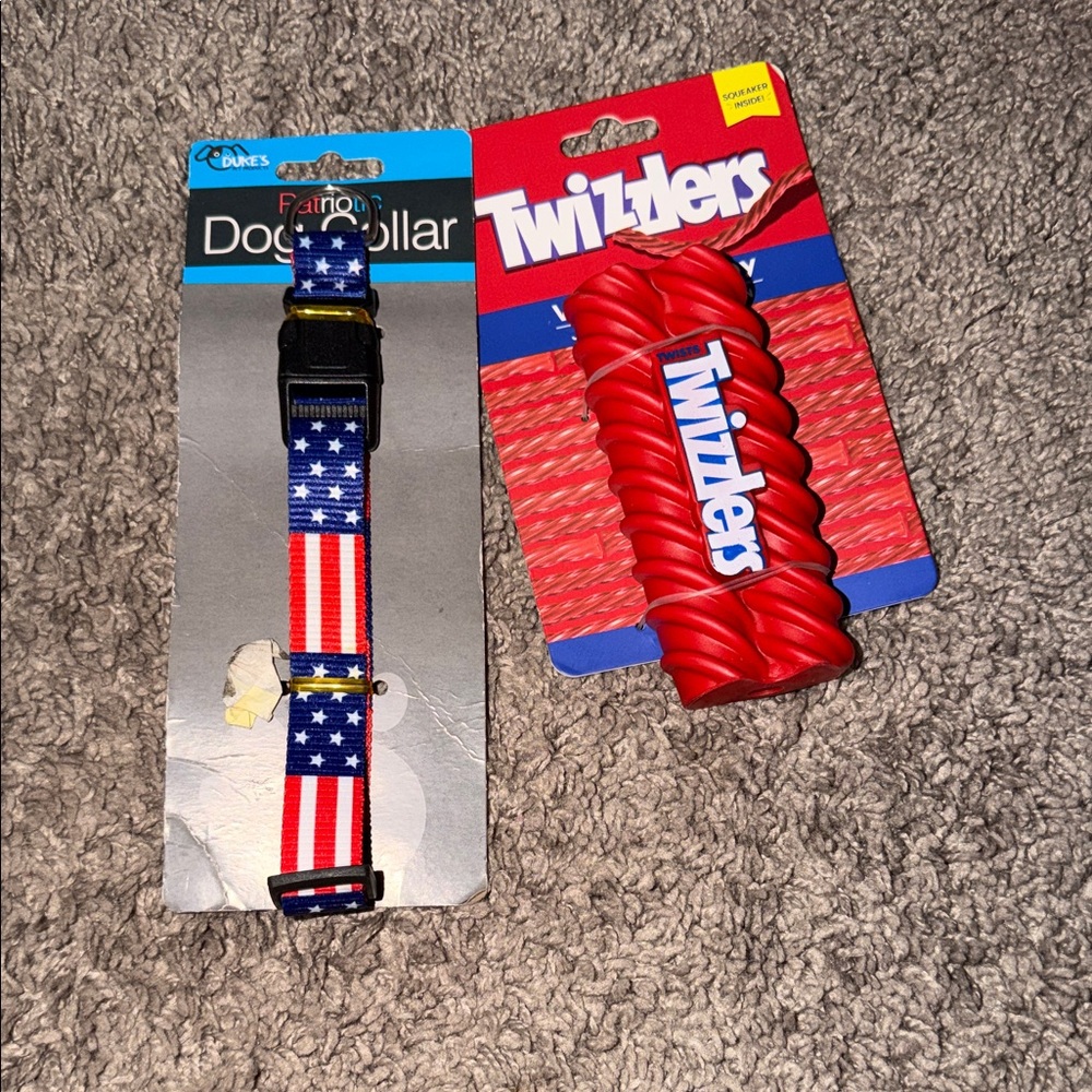 Patriotic Dog Collar - Red, White, and Blue